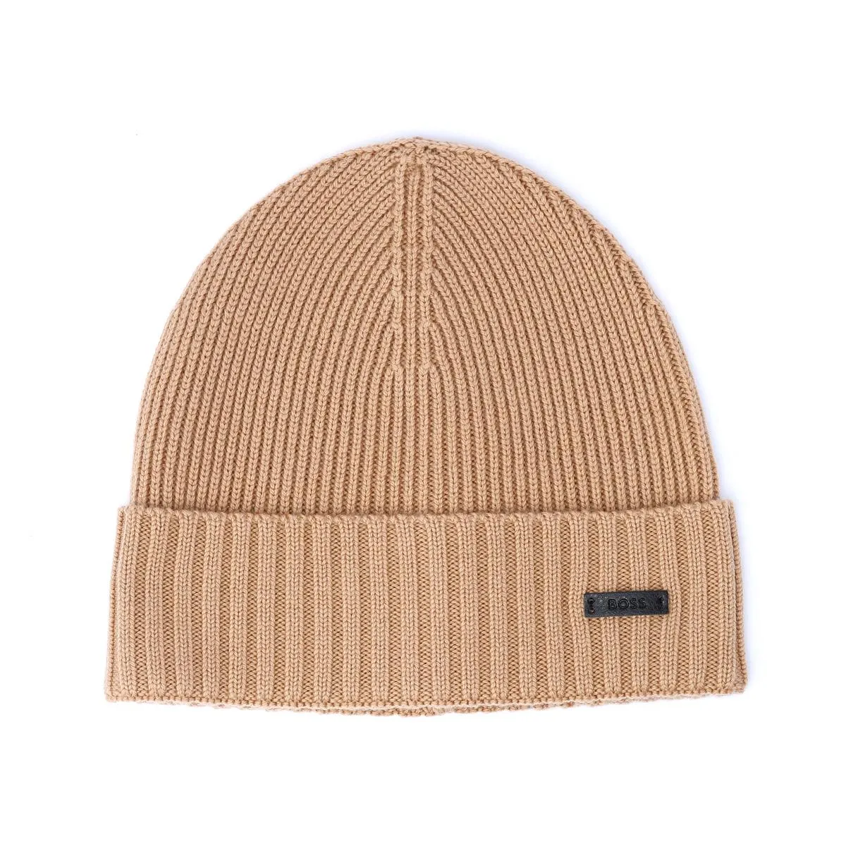 Boss Fati Wool Men's Tan Beanie Hats
