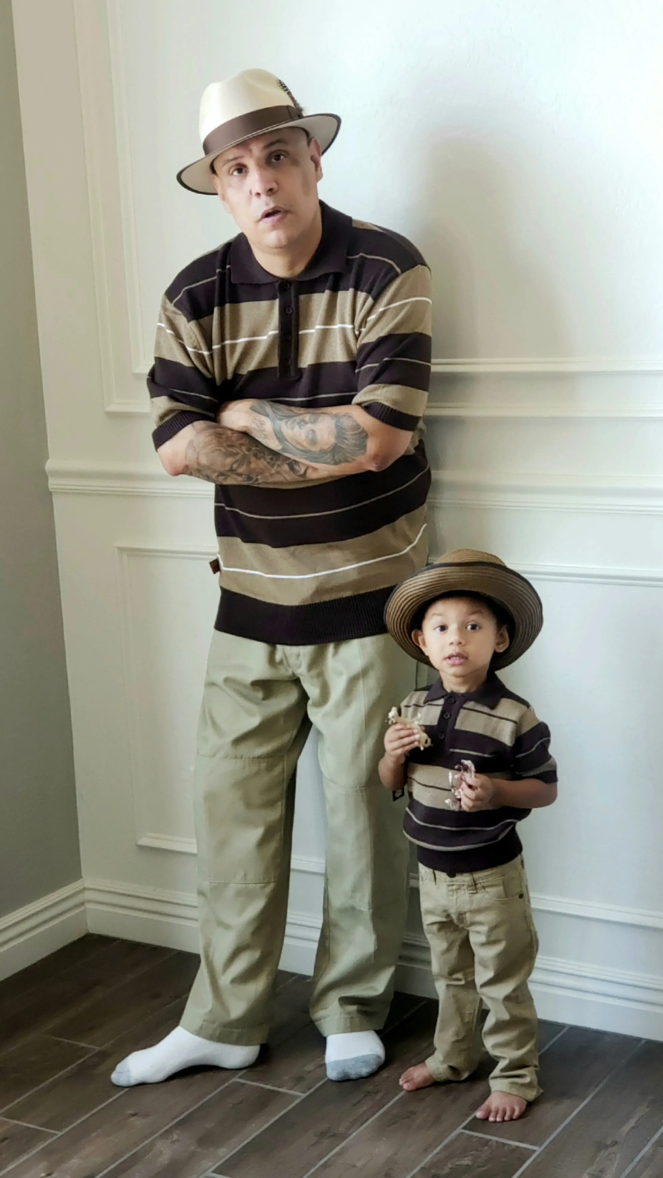 FB County Brown/Tan/White Charlie Brown Shirt