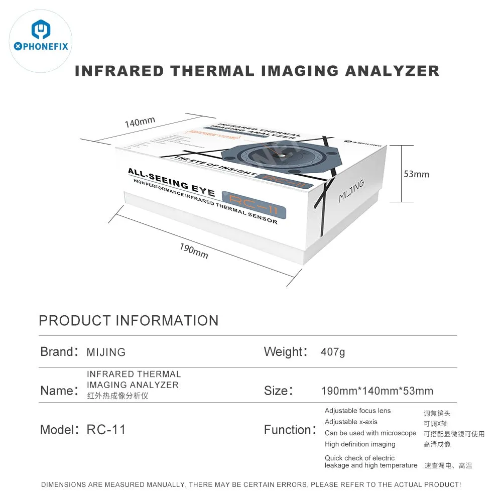 MIJING RC-11 Infrared Thermal Imager Motherboard Fault Analyzer