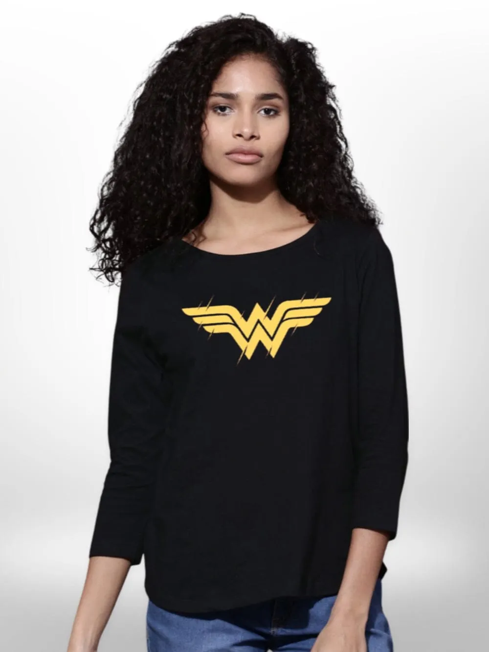 Power Printed Girls T-shirt 4 Quarter Sleeve