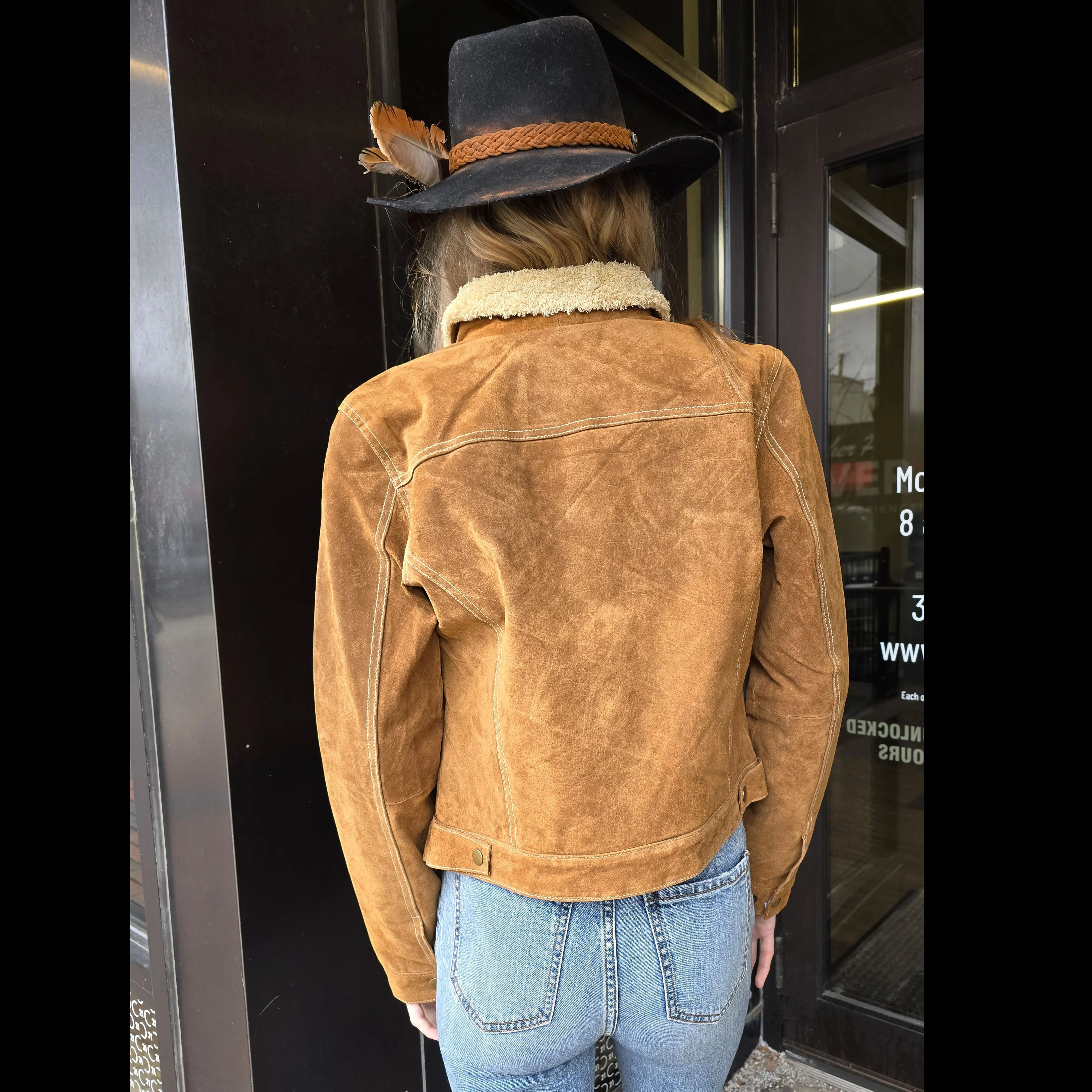 Suede Jean Jacket - Scully - Cinnamon - JSY10
