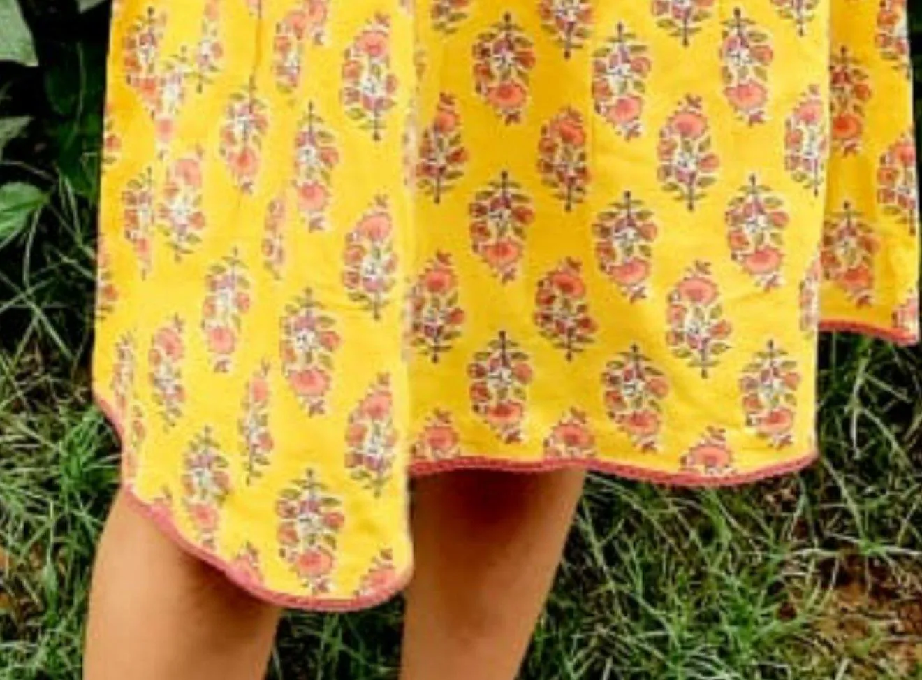 Yellow Flutter Sleeves Dress